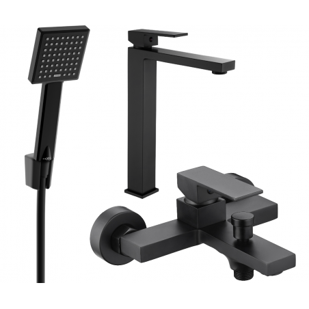 Mexen Uno Set de cadă R45, negru - 71413R45-70
