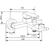 Mexen Uno R77 baterie de cadă cu set de duș, aurie - 7143R77-50
