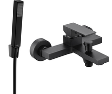 Mexen Uno R77 baterie cadă cu set de duș, neagră - 7143R77-70