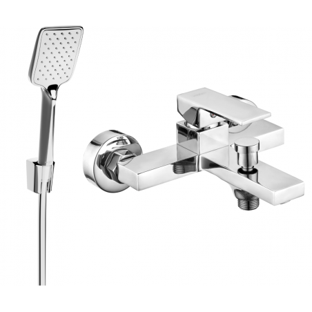 Mexen Uno R62 kád csaptelep zuhanykészlettel, króm - 7143R62-00