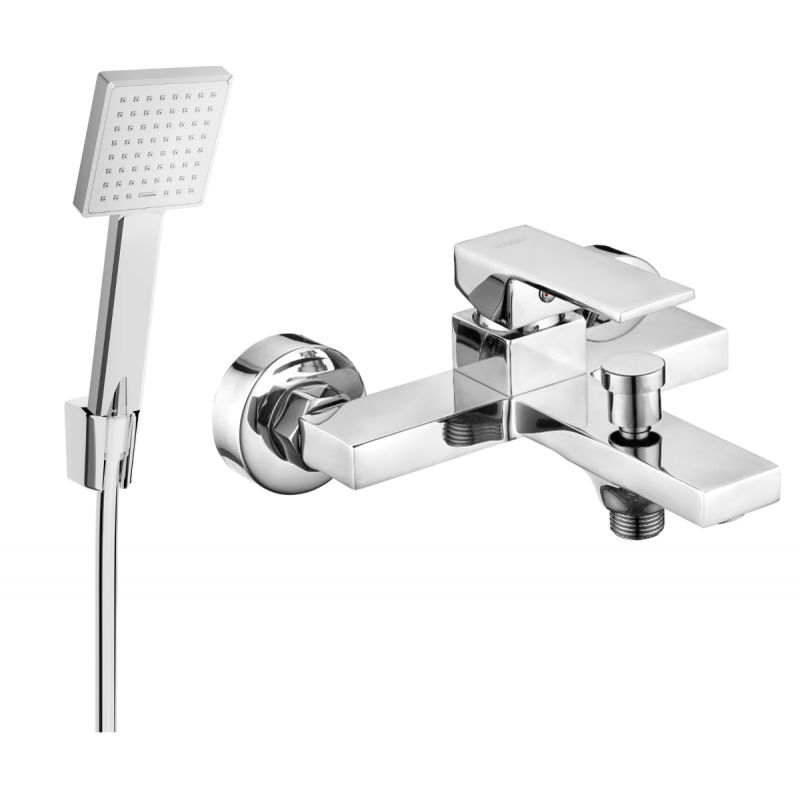 Mexen Uno R45 baterie de cadă cu set de duș, crom - 7143R45-00