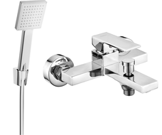 Mexen Uno R45 baterie cadă cu set pentru duș, Crom - 7143R45-00