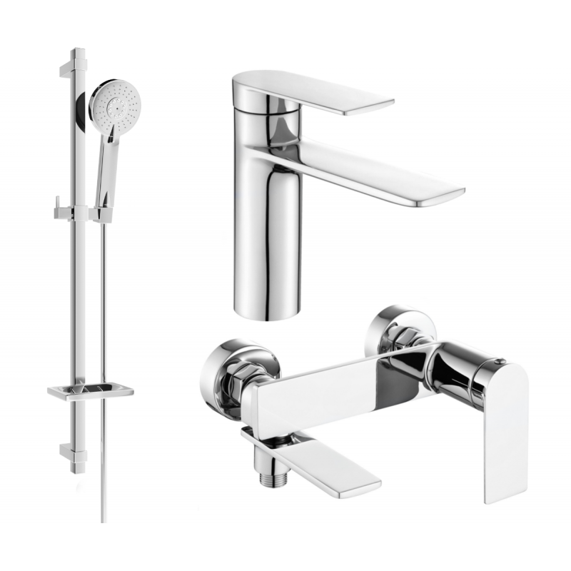Mexen Zero Set de baie DQ40, crom - 71103DQ40-00