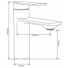 Mexen Zero DS70 set cadă, Neagră - 71103DS70-70