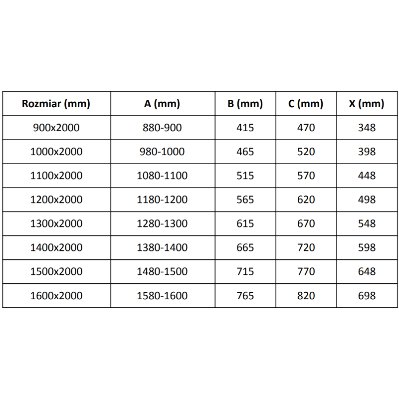 Mexen Velar L uși de duș glisante 100 cm, satinate, aur roz - 871-100-003-31-60
