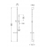 Mexen Zero Set cadă DS70, negru - 71103DS70-70