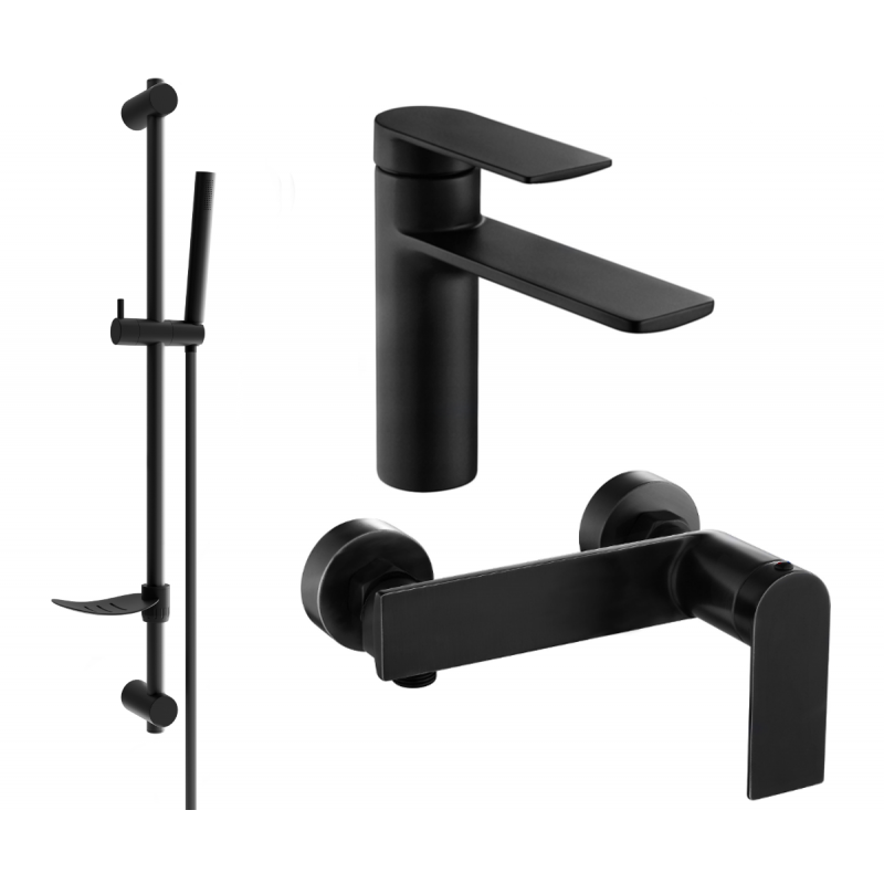 Mexen Zero DF70 set de duș, negru - 71104DF70-70