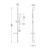 Mexen Zero DS62 set de duș, Neagră - 71104DS62-70