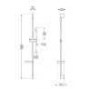 Mexen Zero Set de duș DS70, crom - 71104DS70-00