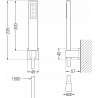 Mexen Zero Set de cadă R02, crom - 71103R02-00