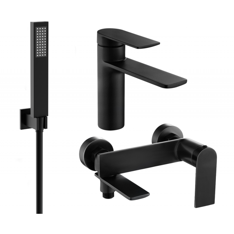 Mexen Zero R02 set pentru cadă, negru - 71103R02-70