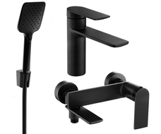 Mexen Zero R62 fürdőkád szett, fekete - 71103R62-70