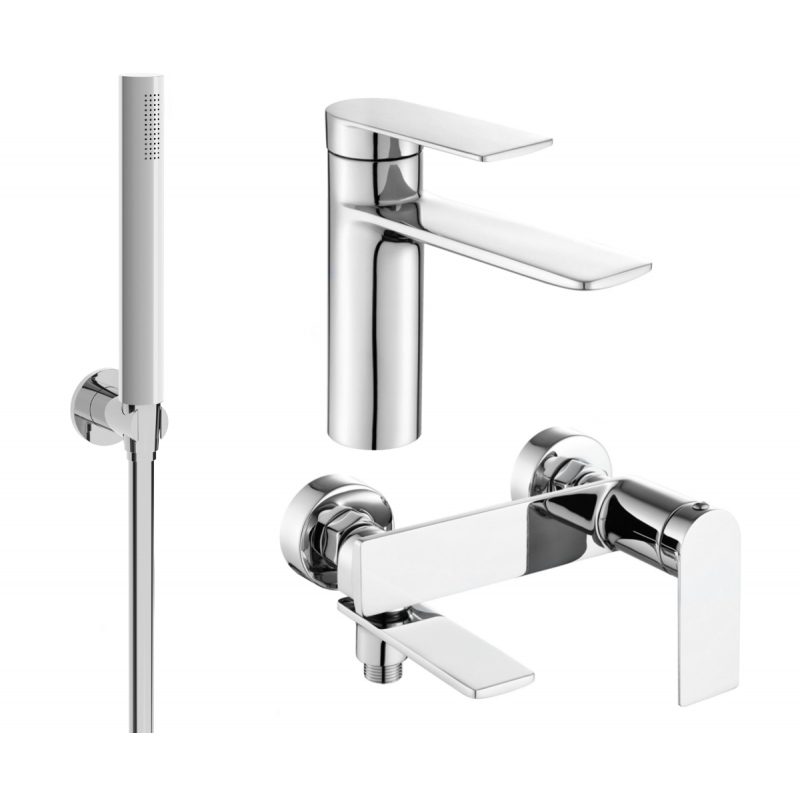 Mexen Zero Set de baie R70, crom - 71103R70-00