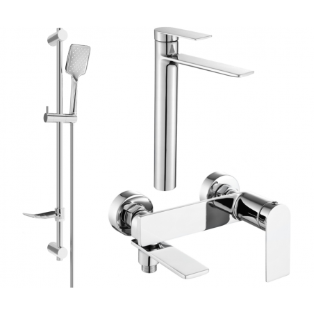 Mexen Zero DF62 kád csaptelep készlet, króm - 7113DF62-00