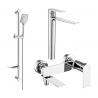 Mexen Zero DF62 set de baie, crom - 7113DF62-00