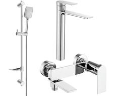 Mexen Zero DF62 set de baie, crom - 7113DF62-00