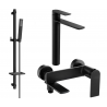 Mexen Zero DQ02 set cadă, negru - 7113DQ02-70