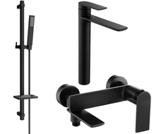 Mexen Zero DQ02 set cadă, negru - 7113DQ02-70
