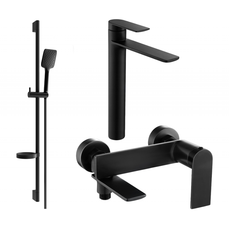 Mexen Zero Set de cadă DS62, negru - 7113DS62-70