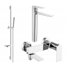 Mexen Zero DS70 set de baie, crom - 7113DS70-00