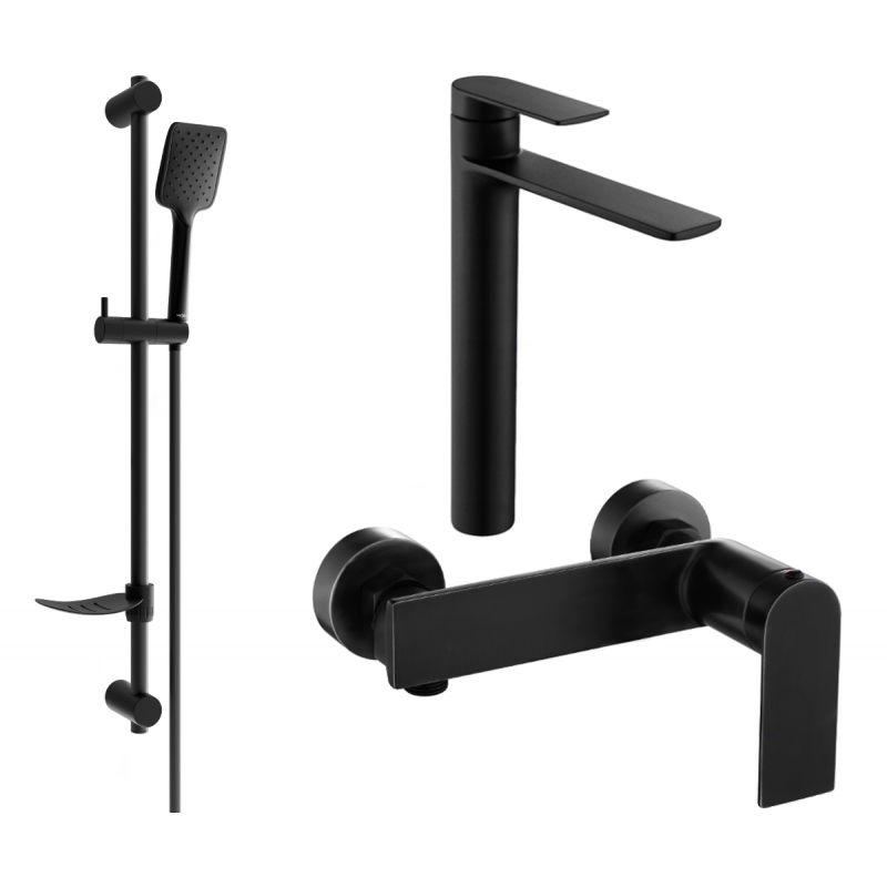 Mexen Zero DF62 set de duș, negru - 71114DF62-70