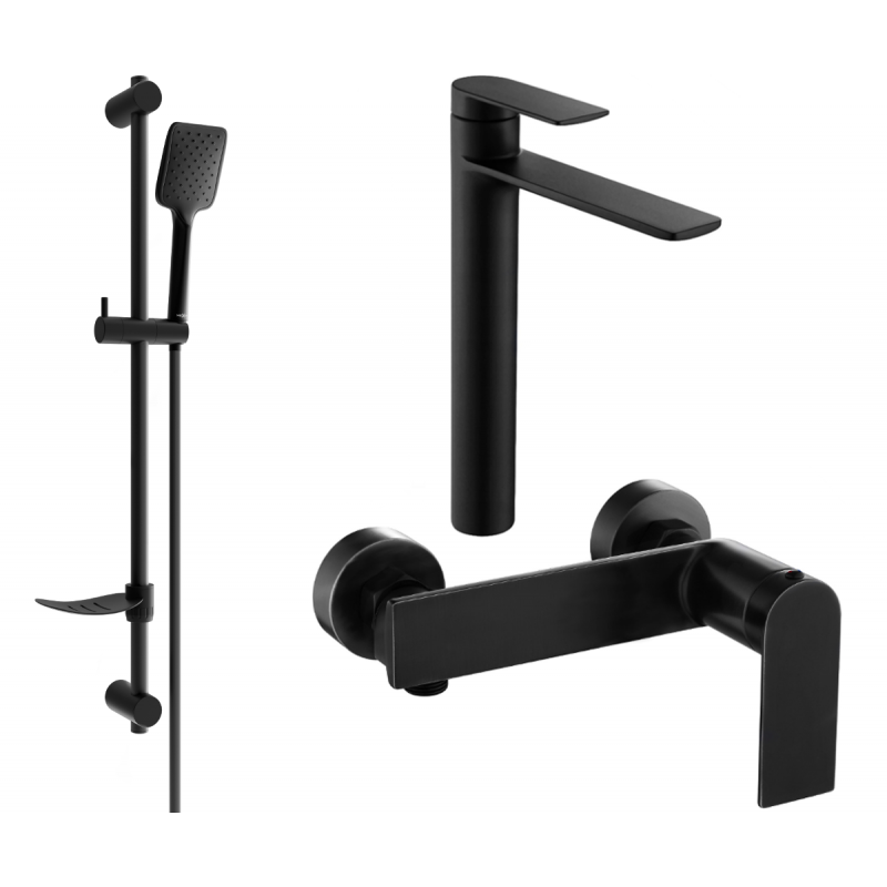 Mexen Zero DF62 zuhanykészlet, fekete - 71114DF62-70