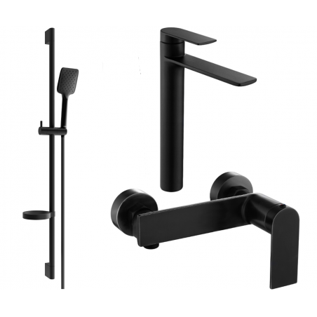 Mexen Zero DS62 set de duș, negru - 71114DS62-70