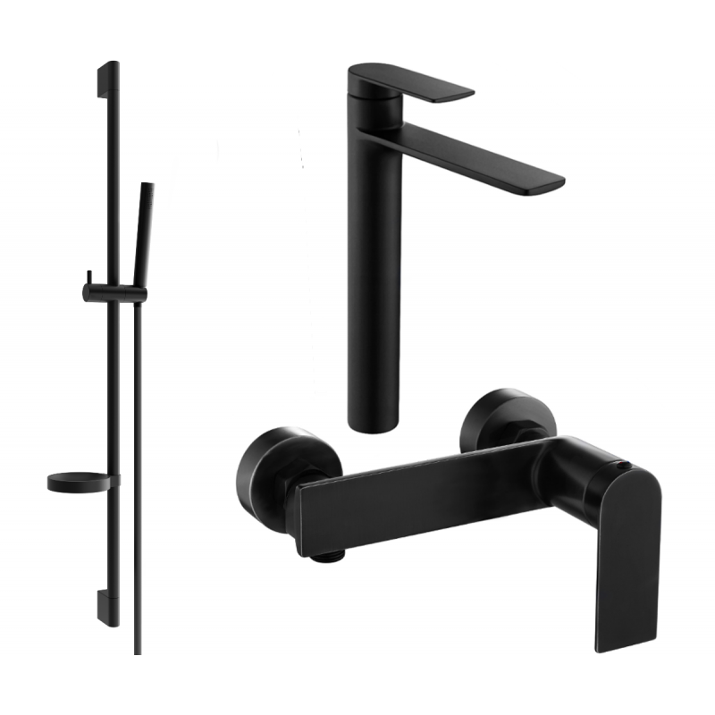 Mexen Zero DS70 set de duș, negru - 71114DS70-70