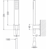 Mexen Zero R02 kád készlet, Fekete - 71113R02-70