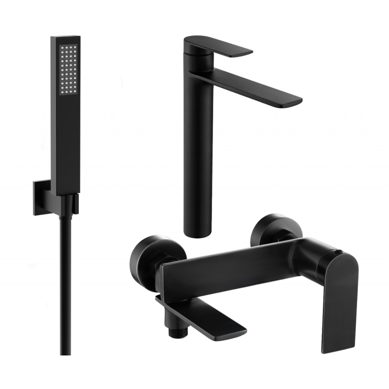 Mexen Zero Set cadă R02, negru - 71113R02-70