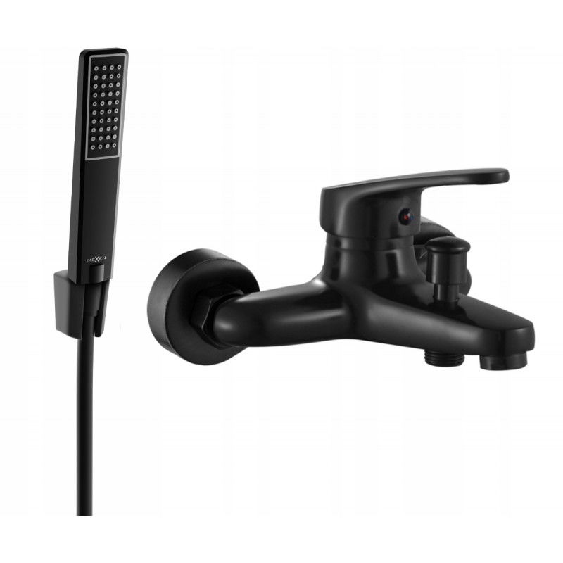 Mexen Erica R72 baterie de cadă cu set de duș, negru - 74643R72-70