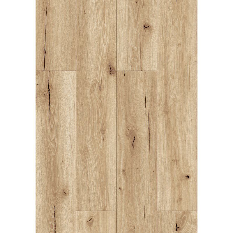 Mexen Buffalo vinyl padló 1240 x 182 mm SPC 6,5 mm, IXPE 1,5 mm alátét, 4 V-Fuga, tölgy - F1007-1240-182-505-4V1-01