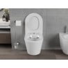 Mexen Rico perem nélküli wc csésze leeresztő automatikás ülőkével, Duroplaszt, Fehér - 30720400