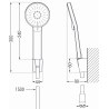 Mexen Zero R40 kád készlet, Fekete - 71113R40-70