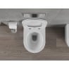 Mexen Rico perem nélküli wc csésze leeresztő automatikás ülőkével, Duroplaszt, Fehér - 30720400