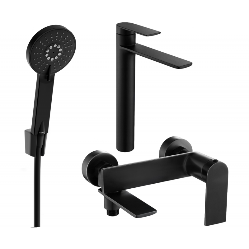 Mexen Zero R40 kád szett, fekete - 71113R40-70