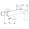 Mexen Zero R70 set cadă, Neagră - 71113R70-70