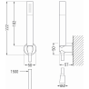 Mexen Zero Set cadă R70, negru - 71113R70-70