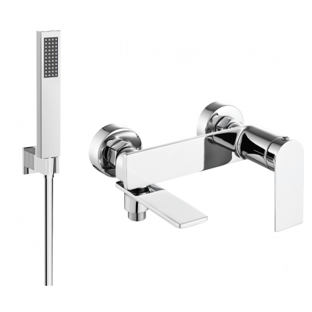Mexen Zero R02 baterie pentru cadă cu set de duș, crom - 7113R02-00