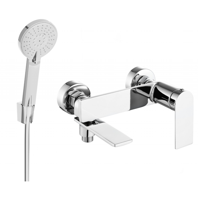 Mexen Zero Baterie baie R40 cu set de duș, crom - 7113R40-00