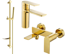 Mexen Zero DF70 set de baie, auriu - 71103DF70-50