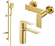 Mexen Zero DF62 zuhanyzó készlet, arany - 71104DF62-50