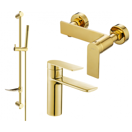 Mexen Zero DF70 set de duș, auriu - 71104DF70-50