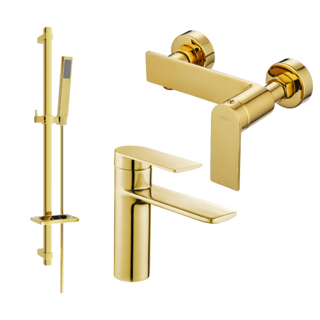 Mexen Zero DQ02 set de duș, auriu - 71104DQ02-50