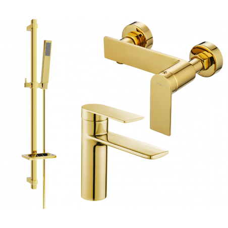Mexen Zero DQ02 zuhanykészlet, arany - 71104DQ02-50