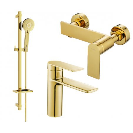 Mexen Zero Set de duș DQ40, auriu - 71104DQ40-50