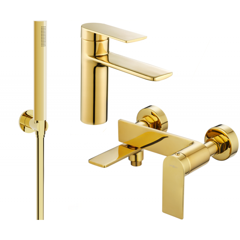 Mexen Zero R70 set de baie, auriu - 71103R70-50