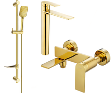 Mexen Zero DF62 fürdőkád szett, arany - 7113DF62-50