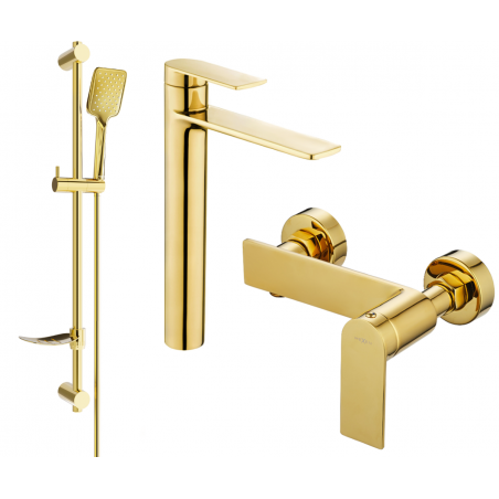 Mexen Zero DF62 set de duș, auriu - 71114DF62-50