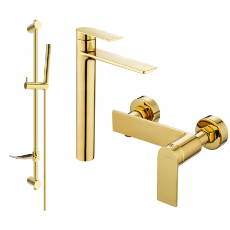 Mexen Zero DF70 zuhanykészlet, arany - 71114DF70-50